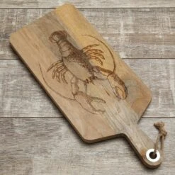 Schneidebrett Vesperbrett Mit Hummermotiv Mangoholz Holzbrett L: 58cm Natur -Dick-Shop 32dd465e f401 40bb 977b 482f3547a1b1