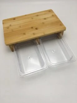 Bambus-Schneidebrett Mit 2 Auffangbehältern, Bambus / Kunststoff, 41 X 26,5 X 8,2 Cm, Braun -Dick-Shop 891c7353 cbd9 4a05 be9c 9e78ecb01537