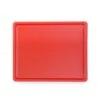 4x HENDI Schneidbretter HACCP Gastronorm 1/2 - Für Fleisch - Farbe: Rot 265x325x(H)12 Mm