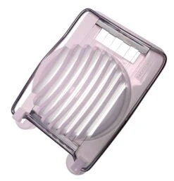 FACKELMANN 19019 Eierschneider | Spülmaschinengeeignet | Weiß Silber | Edelstahl